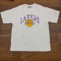 別注NBA BIGロゴ レイカーズロゴ ワッペンTEE LAKERS