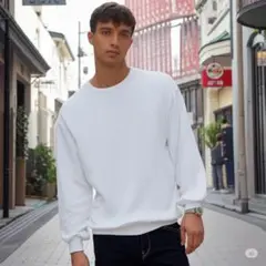 【極美品】 YOU-HOUSE ホワイト ウィッフルニット クルーネックセーター
