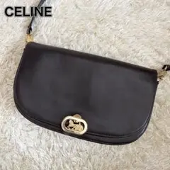 【美品✨】CELINE 馬車金具 2WAY レザーショルダーバッグ クラッチ