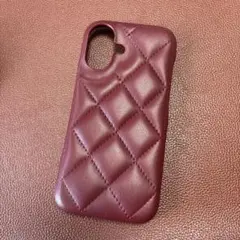 iPhone16 ケース　ボルドー