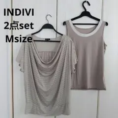 INDIVI☆2点セットプルオーバー Mサイズ
