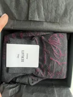 BERLUTI 新品未使用 綿100%メンズソックス 25.0-27.0cm cotton-socks-sky-blue-
