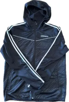 adidas ブラック ゼブラ柄ジャージジャケット Lサイズ　メンズ