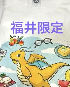 Lサイズ　限定Tシャツ ポケモン 福井限定 カイリュー ポケモンローカルActs