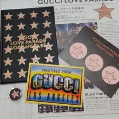 渋谷限定品GUCCI LOVE PARADE グッチノートブック ポストカード