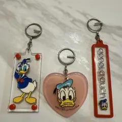 ドナルド　ディズニー　レトロ　キーホルダー　アクリルキーホルダー　レア