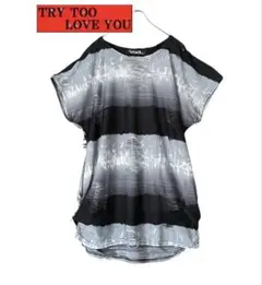 «着る人の個性を強調する» TryTooLoveYou ダメージ加工カットソー