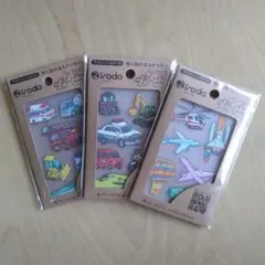 irodo 布に貼れるステッカー はたらく乗り物セット