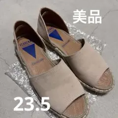 VERBENA ベージュ スエード サンダル　23.5