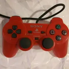 PS2コントローラー シナバーレッド DUALSHOCK2 ジャンク品