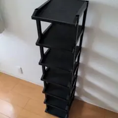 ブラック 7段プラスチックラック