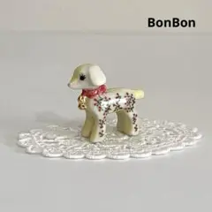 コヤギ　子供達のぬいぐるみ　動物　フェーブ　フェーヴ　陶器　置物　フランス　人形