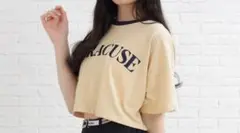 新品未使用タグ付　PINK-latteリンガークロップドTシャツ160（150）