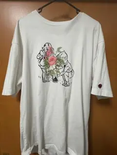 イラスト付きホワイトTシャツ