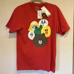 【新品タグ付】UNIQLO UT LINE FRIENDS Tシャツ M 赤