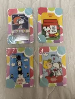 KFC オリジナル スヌーピー カード ミラー 全種4枚セット 新品・非売品
