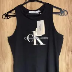 Calvin Klein Jeans ブラック タンクトップロング
