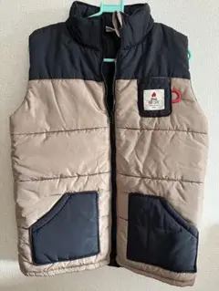 KICCOLY ダウンベスト サイズ140 ベージュ・黒　美品