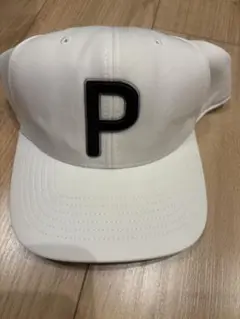PUMA プーマ ゴルフ キャップ Pロゴ 白 ホワイト