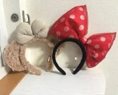 ディズニー カチューシャ シェリーメイカチューシャ＆カチューシャミニー リボン