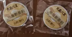 伊豆大島バス ピンバッジ 2個