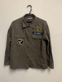 U.S. ARMY ミリタリーシャツ　カーキ