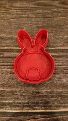 ■ペットシリーズ：ウサギのおしり スタンプクッキー型■うさケツ