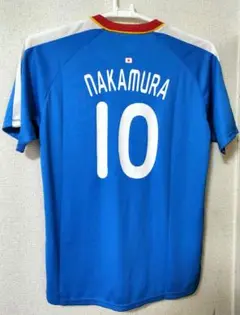 JFA サッカーシャツ 青色 NAKAMURA 10