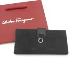 ✨極美品✨ Ferragamo 長財布 ガンチーニ キャンバス モノグラム