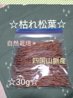枯れ松葉　自然栽培　水の都　30g