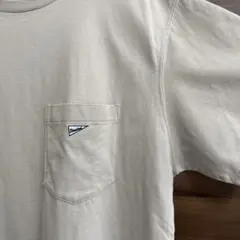 Tシャツ　メンズXLサイズ　ベージュ　半袖　胸ポケット付き