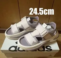 アディダス adidas★メハナサンダル 24.5cm★厚底 パープル