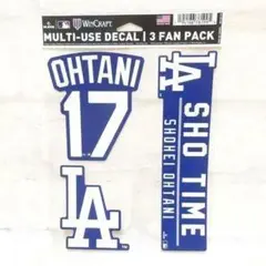 MLB ドジャース 大谷翔平 ステッカー シール 3 FAN PACK
