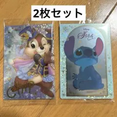 ディズニー　キャラクターウエハース　スペシャルカード　チップ　スティッチ