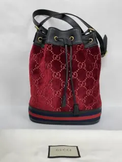 グッチベルベット巾着バック新品未使用品正規品