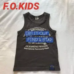 【F.O.KIDS】 星座観察タンクトップ ダークグレー 140㎝ 美品
