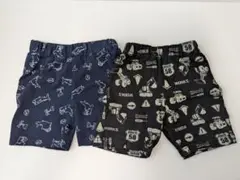 ショートパンツ　ネイビー　ブラック　男の子　2枚セット