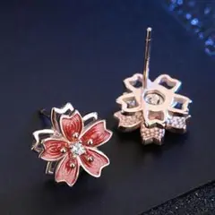 ピアス 花 フラワー レディース さくら 桜 風車 可愛い おしゃれ