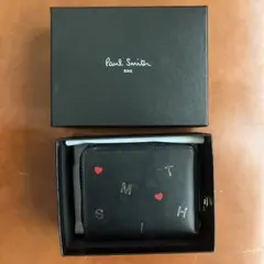 【値下げ】箱付きPaul Smith 二つ折り財布 ブラック