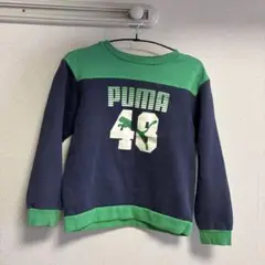 PUMA トレーナー 43 ネイビー/グリーン