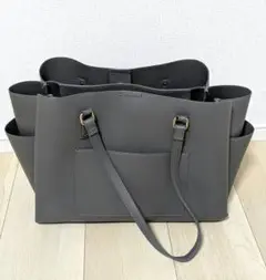 グレー ビジネス バッグ オープントップ