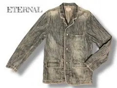 【美品】ETERNAL 備中倉敷工房/インディゴデニム カバーオールJKT