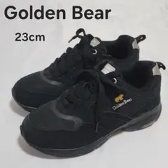 【美品】Golden Bear ゴールデンベア スニーカー 23cm ブラック