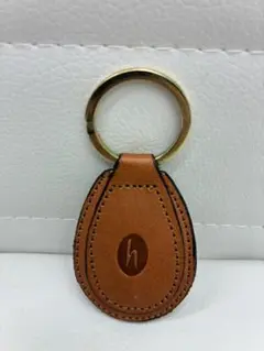 ❥道1585　ブラウンレザー キーリング