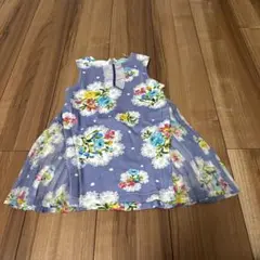 hakka kids 花柄ノースリーブワンピース 100