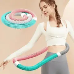 CR9 カラフル フラフープ エクササイズ用 &お腹引き締めウエスト1500g