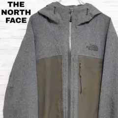 【ハイベント!】THE NORTH FACE マウンテンパーカー グレー&茶 M