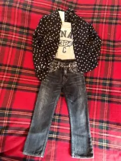Go to Hollywood  ブラックデニムパンツ　カラーパンツ