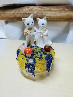 猫のカップル オルゴール