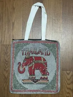 エスニック　インド　タイ　象　肩掛け　トートバッグ　新品未使用